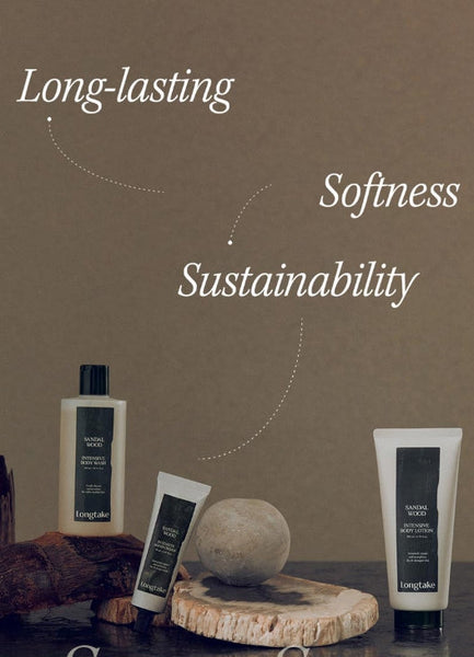 LONGTAKE Sandalwood Intensive Body Lotion 200ml + Hand Cream 50ml from Korea by Longtake