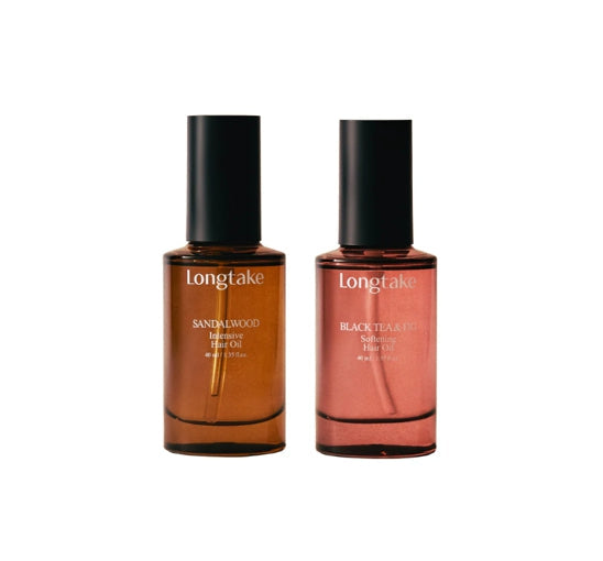 [NEW] LONGTAKE Sandal Wood Intensive + Black Tea & Fig Softening Hair Oil 40ml from Korea by Longtake