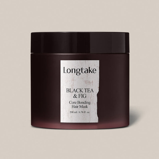 LONGTAKE Black Tea & Fig Gift Set (Shampoo 300ml + Hair Mask 200ml) from Korea