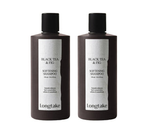 2 x LONGTAKE Black Tea & Fig Softening Shampoo 300ml from Korea