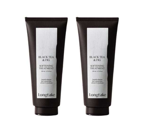 2 x LONGTAKE Black Tea & Fig Softening Treatment 200ml from Korea by Longtake