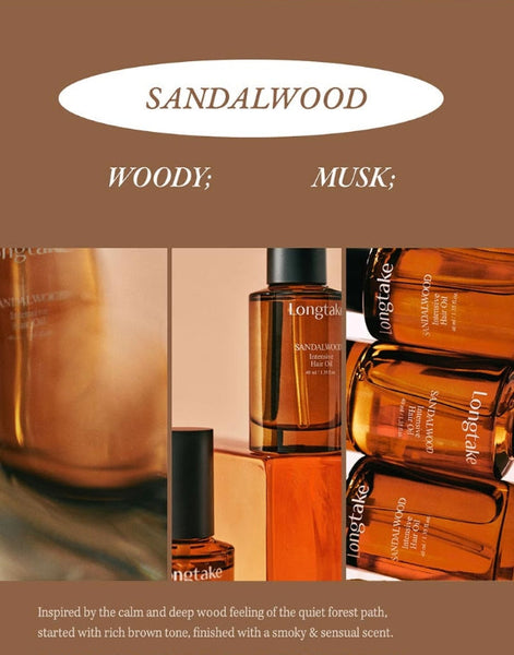 [NEW] 2 X LONGTAKE Sandalwood Intensive Hair Oil 40ml from Korea by Longtake