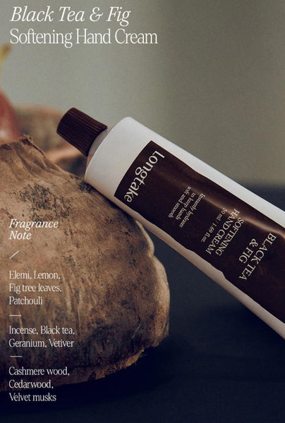 LONGTAKE Black Tea & Fig Softening Body Lotion 200ml + Hand Cream 50ml from Korea by Longtake
