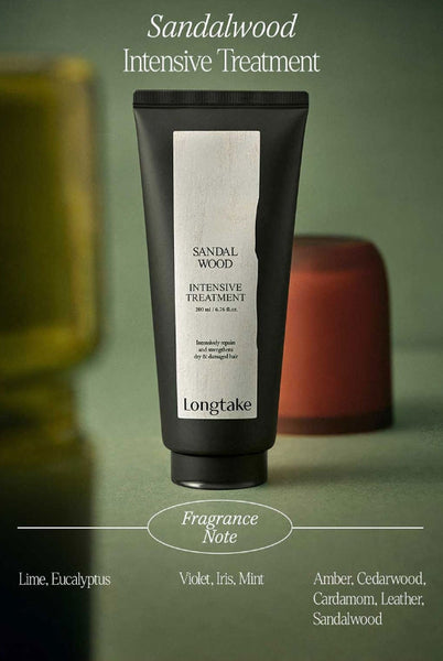 LONGTAKE Sandalwood Intensive Shampoo 300ml + Treatment 200ml + Hair Oil 40ml from Korea by Longtake