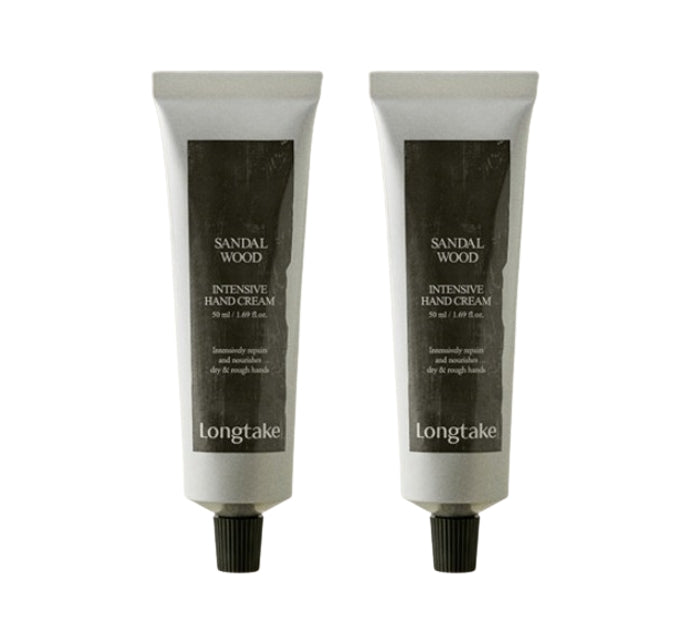 2 x LONGTAKE Sandalwood Intensive Hand Cream 50ml from Korea