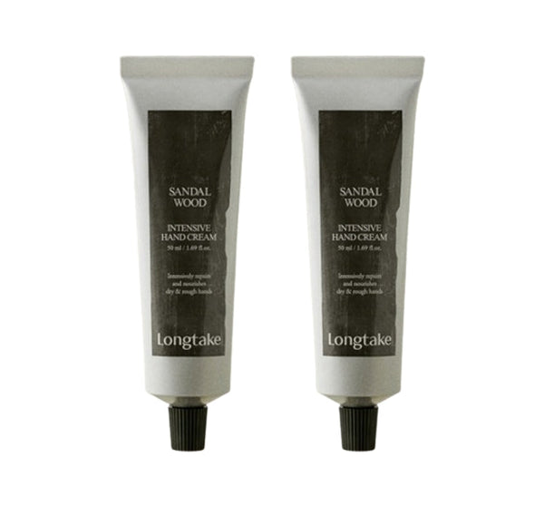 2 x LONGTAKE Sandalwood Intensive Hand Cream 50ml from Korea by Longtake