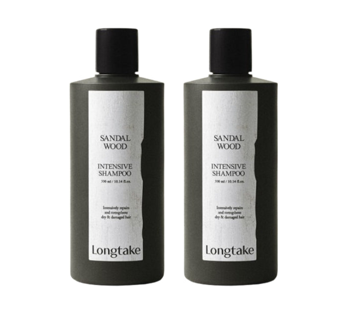 2 x LONGTAKE Sandalwood Intensive Shampoo 300ml from Korea