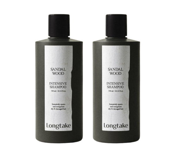 2 x LONGTAKE Sandalwood Intensive Shampoo 300ml from Korea