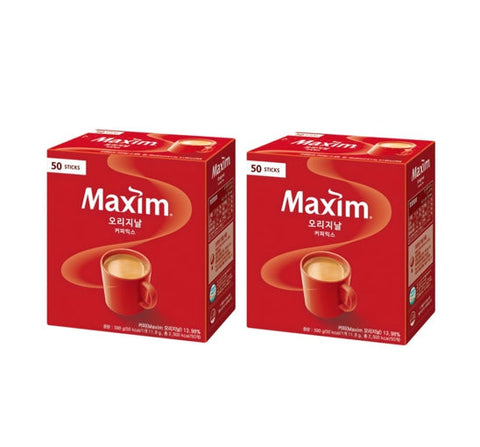 2 X Maxim Original 50 Sticks from Korea by Maxim