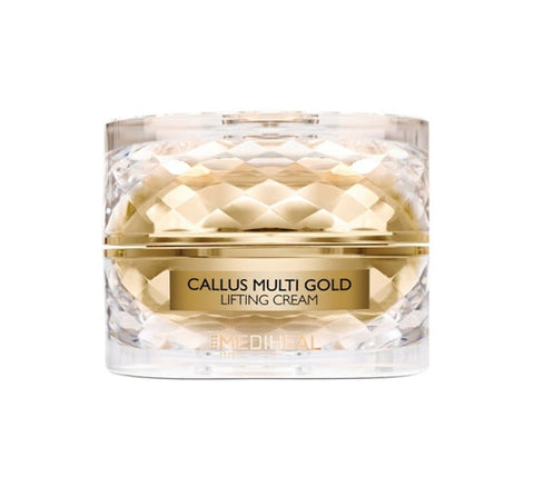 Jar of Callus Multi Gold Lifting Cream on a white background