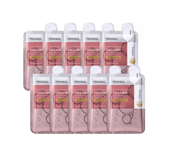 10 x MEDIHEAL Collagen Nude Gel Mask from Korea