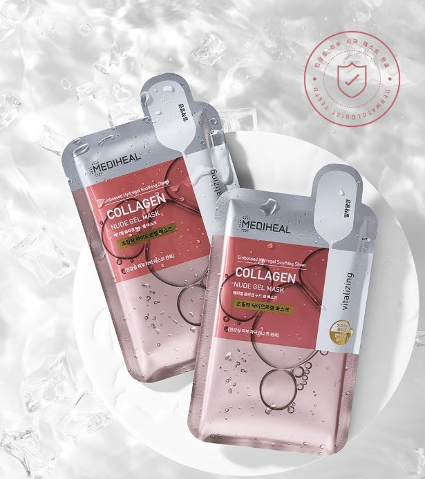 10 x MEDIHEAL Collagen Nude Gel Mask from Korea
