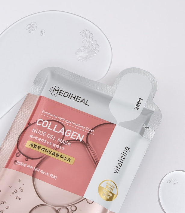 10 x MEDIHEAL Collagen Nude Gel Mask from Korea