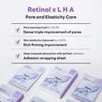 10 x MEDIHEAL Derma Synergy Wrapping Mask - Pore (Retinol x LHA) from Korea