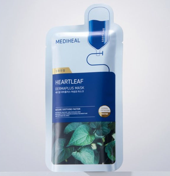 10 x MEDIHEAL Dermaplus Heartleaf Mask from Korea