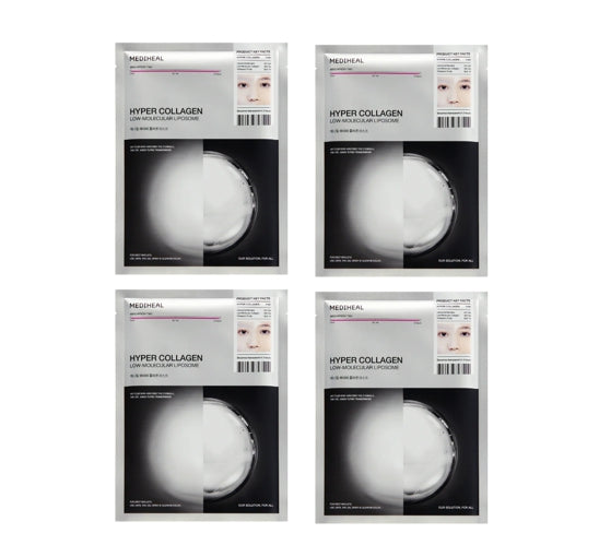 4 x MEDIHEAL Hyper Collagen Mask from Korea