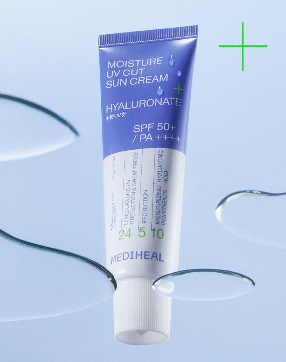 2 x MEDIHEAL Moisture UV Cut Sun Cream 50g SPF50+ PA++++ from Korea