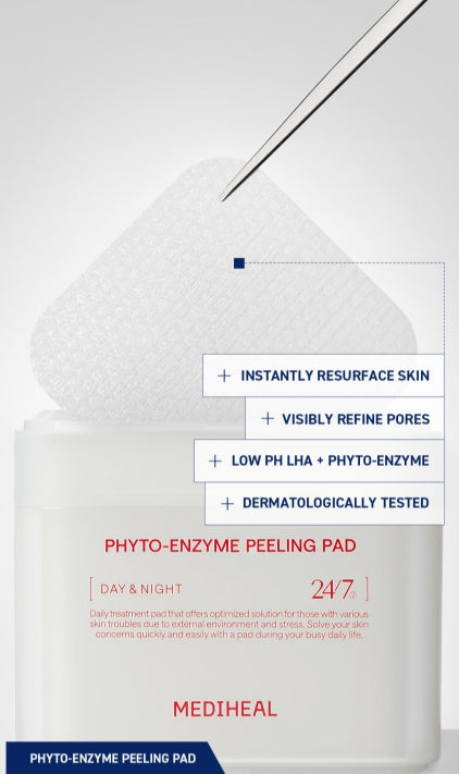 MEDIHEAL Phyto-Enzyme Peeling Pad 90 Pads from Korea
