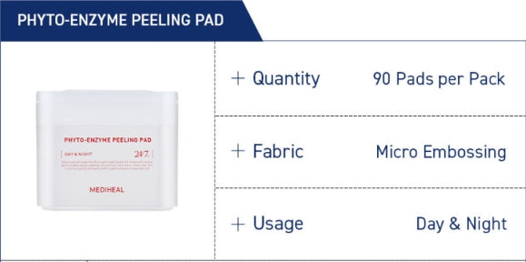 MEDIHEAL Phyto-Enzyme Peeling Pad 90 Pads from Korea
