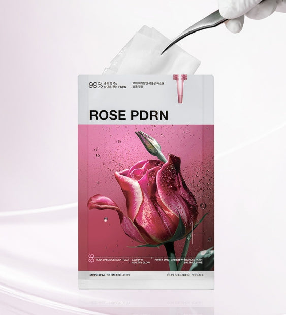 30 x MEDIHEAL Rose PDRN Essential Mask Healthy Glow from Korea