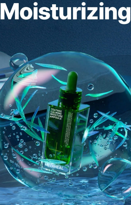 2 x MEDIHEAL Teatree Calming Moisture Ampoule 50ml from Korea