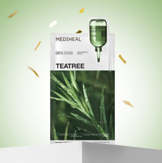 20 x MEDIHEAL Teatree Calming Moisture Essential Mask from Korea