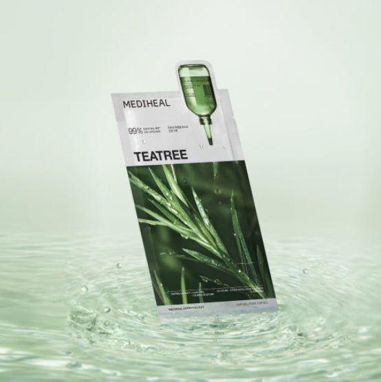 20 x MEDIHEAL Teatree Calming Moisture Essential Mask from Korea