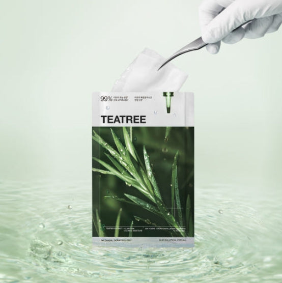 20 x MEDIHEAL Teatree Calming Moisture Essential Mask from Korea