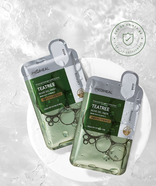 20 x MEDIHEAL Teatree Nude Gel Mask from Korea
