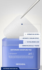 MEDIHEAL Watermide Moisture Pad 100 Pads + Refill 100 Pads from Korea