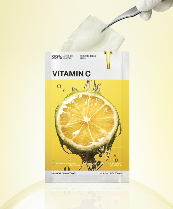 30 x MEDIHEAL Vitamin C Clear Toning Essential Mask from Korea