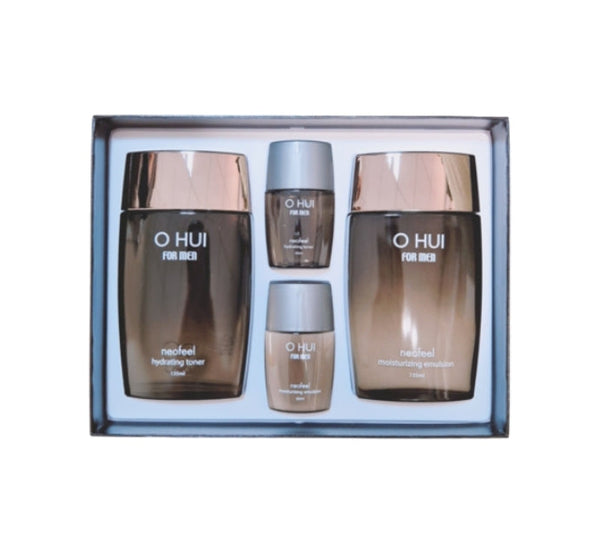 [MEN] O HUI Neofeel June 2025 Set (4 Items) Moisturizing Toner & Emulsion Kit from Korea by O HUI