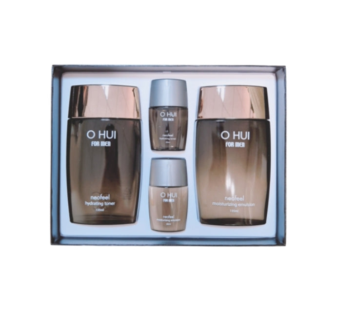 [MEN] O HUI Neofeel June 2025 Set (4 Items) Moisturizing Toner & Emulsion Kit from Korea
