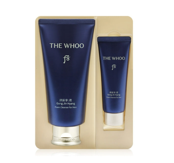 [MEN] The History of Whoo Gongjinhyang:Kun Jayang Foam Cleanser Aug. 2026 Set (2 Items) from Korea