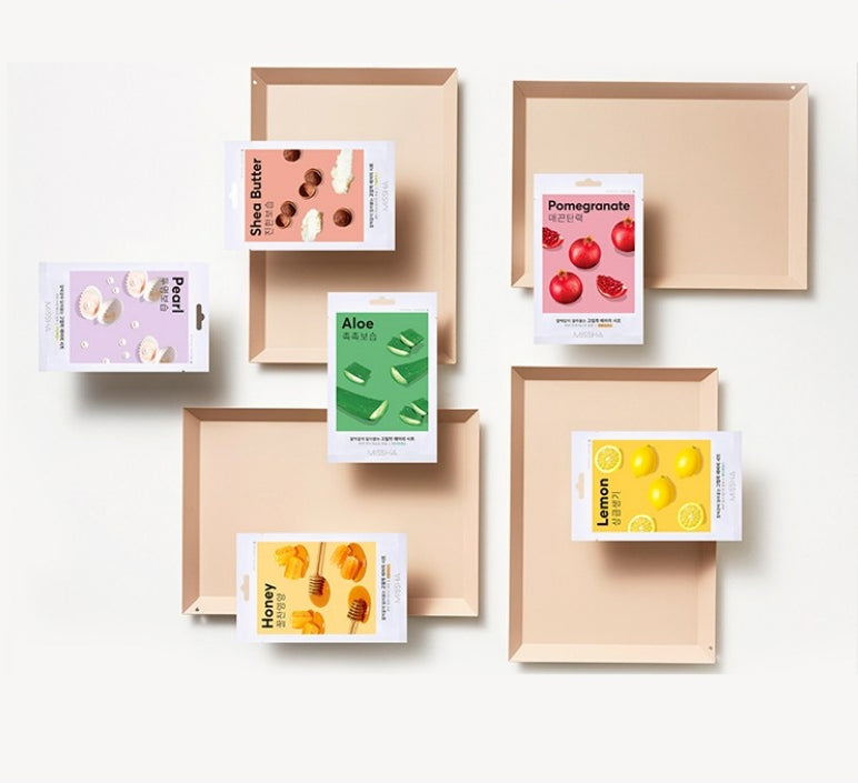 20 x MISSHA Airy Fit Sheet Mask Pear - Brightening & Hydrating K‑Beauty Sheet Mask from Korea