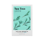 20 x MISSHA Airy Fit Sheet Mask Tea Tree - Soothing Hydrating Korean Sheet Mask from Korea