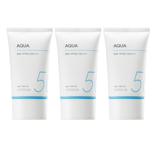 3 x MISSHA All Around Safe Block Aqua Sun Cream 50ml SPF50+ PA++++ from Korea by MISSHA