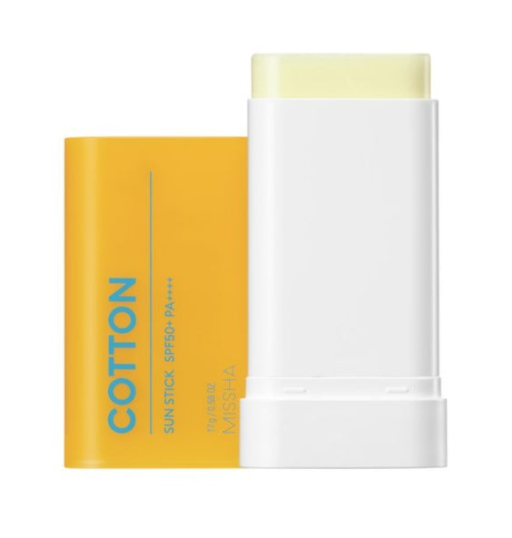 2 x MISSHA All Around Safe Block Cotton Sun Stick 17g SPF50+ PA++++  from Korea