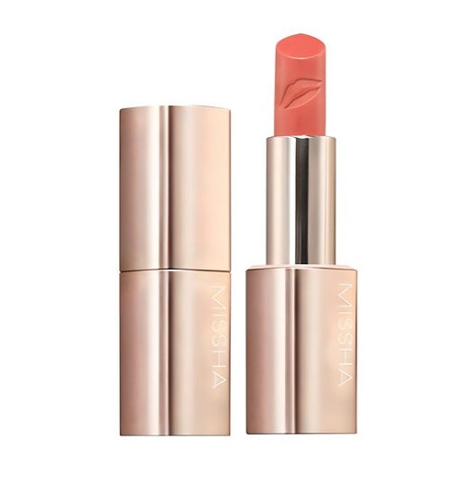 MISSHA Art Rouge Glam (Baby Coral) - Peach Coral Lipstick, Korean K‑Beauty Lip Color from Korea