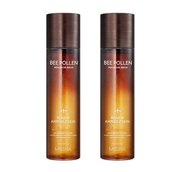 2 x MISSHA Bee Pollen Renew Ampoule Skin 150ml from Korea by MISSHA
