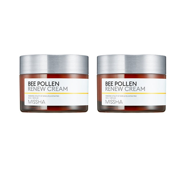 2 x MISSHA Bee Pollen Renew Cream 50ml from Korea