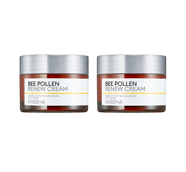 2 x MISSHA Bee Pollen Renew Cream 50ml from Korea by MISSHA
