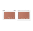 2 x MISSHA Cotton Blush 4g, Mama`s Camel Coat - Warm Neutral Powder Blush from Korea