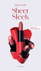 2 x MISSHA Dare Louge Velvet Lipstick 3.5g, #21 Beigique from Korea