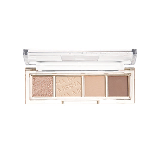 MISSHA Day Vibe Palette 3g (#01 Beige Motion) - Neutral Beige Eye Palette from Korea