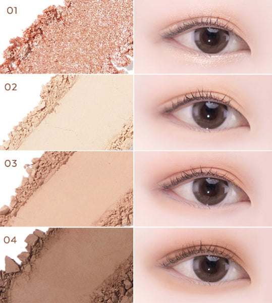 2 x MISSHA Day Vibe Palette 3g (#01 Beige Motion) - Neutral Beige Eye Palette from Korea