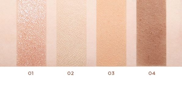 2 x MISSHA Day Vibe Palette 3g (#01 Beige Motion) - Neutral Beige Eye Palette from Korea