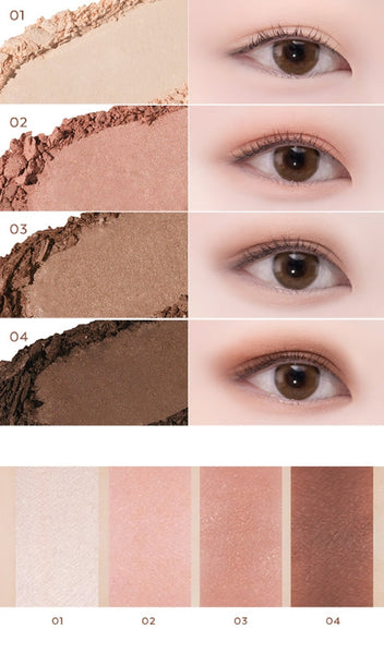 2 x MISSHA Day Vibe Palette 3g (#04 Prima Pink) - Rosy Pink Eye Shadow Palette from Korea