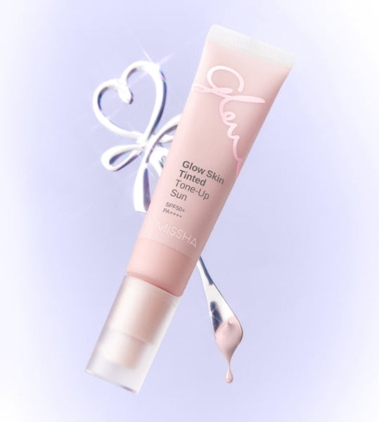 2 x MISSHA Glow Skin Tinted Tone-Up Sun 30ml SPF50+ PA++++ - Glowing Pink Sunscreen from Korea