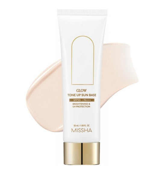 2 x MISSHA Glow Tone Up Sun Base 50ml SPF 50+ PA+++ - Radiant UV Primer from Korea